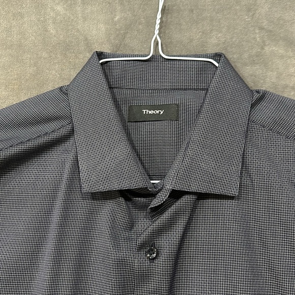 NWOT men’s theory blue button down - Picture 2 of 6